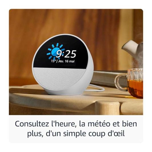 Altavoz bt. AMAZON ECHO SPOT noir