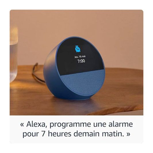Altavoz bt. AMAZON ECHO SPOT azul