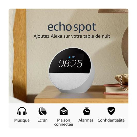 Altavoz bt. AMAZON ECHO SPOT blanco