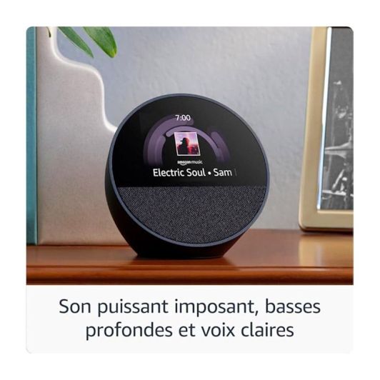 Altavoz bt. AMAZON ECHO SPOT blanco