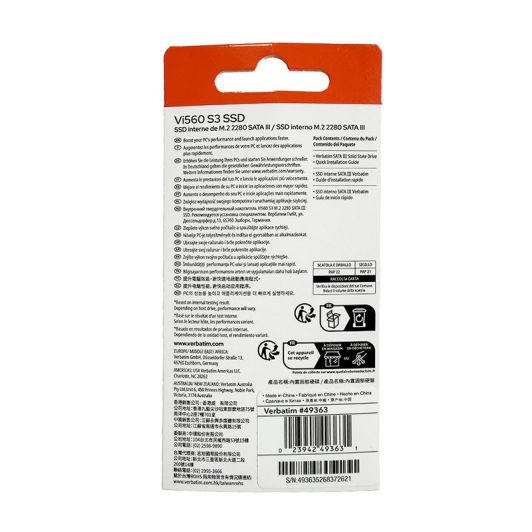 SSD interno VERBATIM NV3 - M.2 512GB Vi560 2280