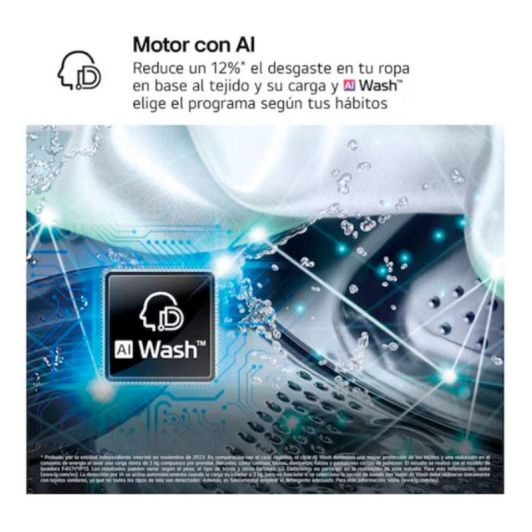 Lavadora Inteligente LG F2X50S8TLB, 8kg, 1200rpm, clase A-30%, F2X50S8TLB 