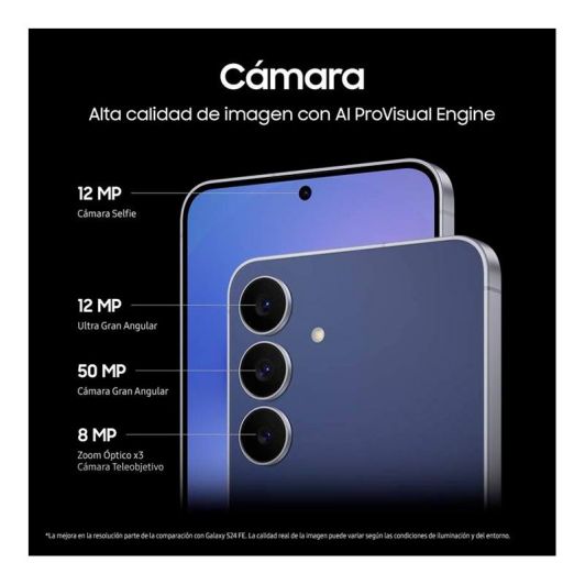 Móvil Samsung Galaxy S25 FE 5G 256 GB Azul Oscuro