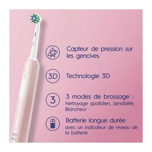 Cepillo de dientes Oral-B Pro 1 rosa