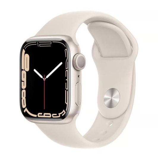 Apple Watch Series 7 de 45 mm, color blanco (grado A), reacondicionado