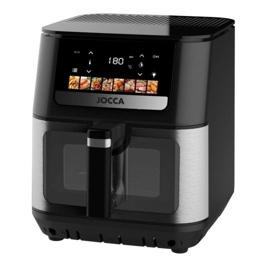 Freidora sin aceite Airfry, 9L, doble resistencia, pantalla color,  JOCCA 
