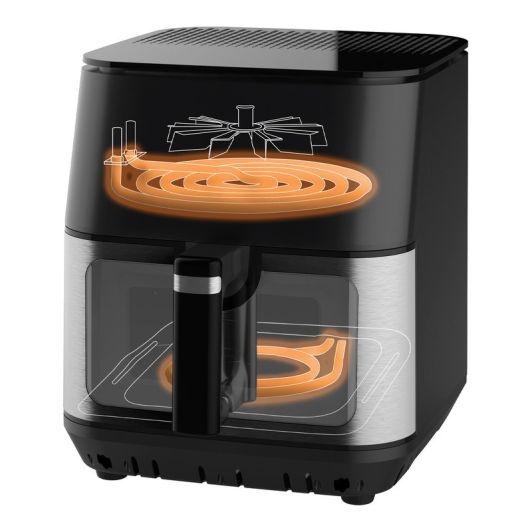 Freidora sin aceite Airfry, 9L, doble resistencia, pantalla color,  JOCCA 
