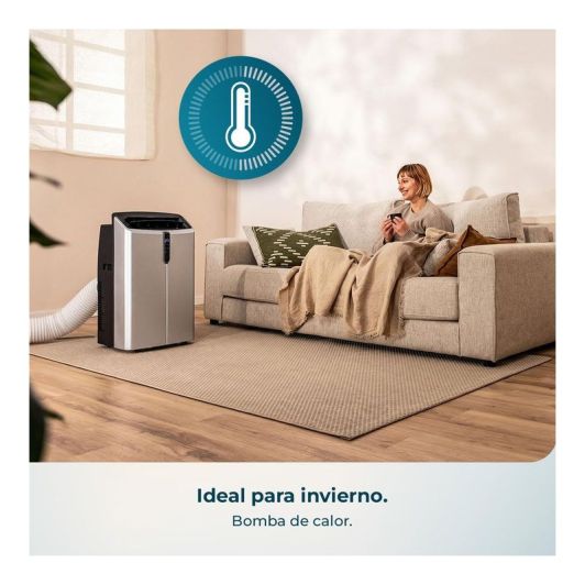 Aire Acondicionado Portátail, Bomba de calor, 14000btu, 30-35m2, CECOTEC ForceClima 14800 Nux Heating