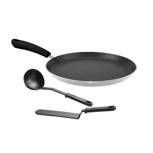 Crepera para inducción COSYLIFE + 2 utensilios de cocina