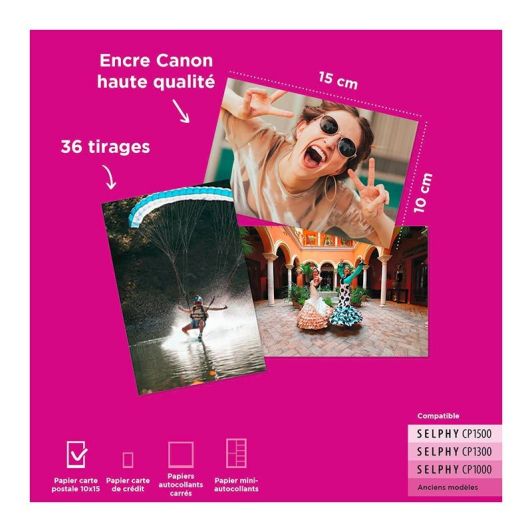 Recarga CANON KP36IP (36p papel foto + tinta)