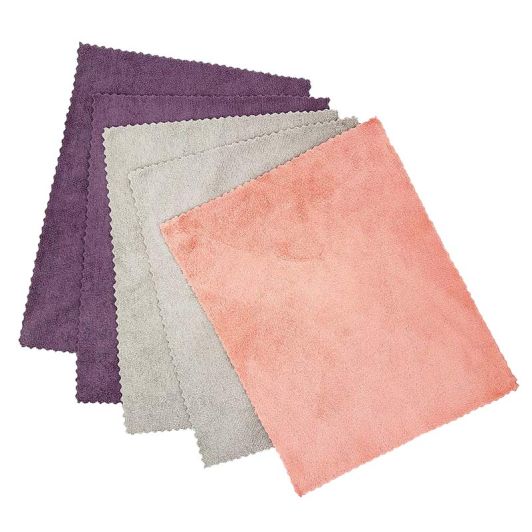 5 paños de microfibra 30x40cm