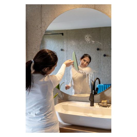 Limpia cristales de goma para vidrio de baño y ducha bimaterial