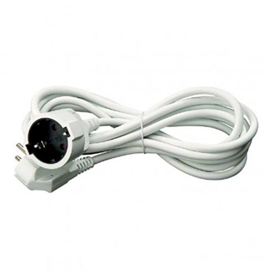 Alargador 3 metros BLANCO manguera redonda 3g 1,5