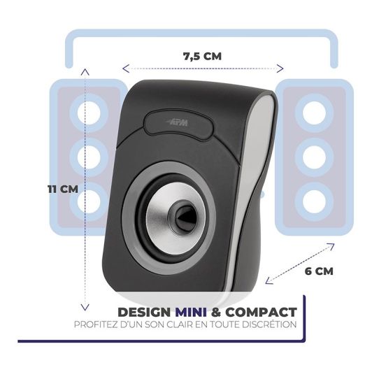 DUO DE ALTAVOCES PARA PC USB 2.0 CON CABLE APM