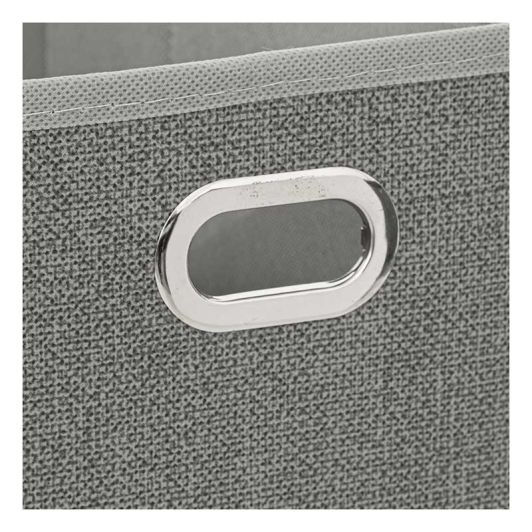 Caja de almacenamiento plegable gris jaspeado 15x31cm