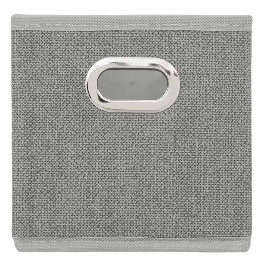 Caja de almacenamiento plegable gris jaspeado 15x31cm