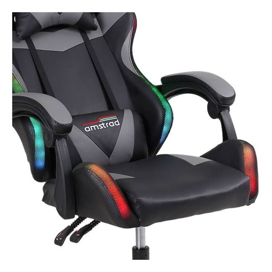 Sillon Gaming AMSTRAD AMS 800/900 LED - Estilo RGB + Respaldo Ajustable