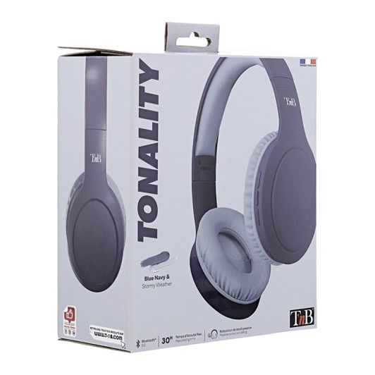 Auriculares diadema bluetooth TNB azul marino