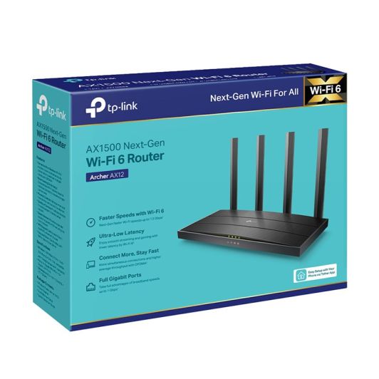 ROUTER TP LINK WIFI 6 AX12 AX1500