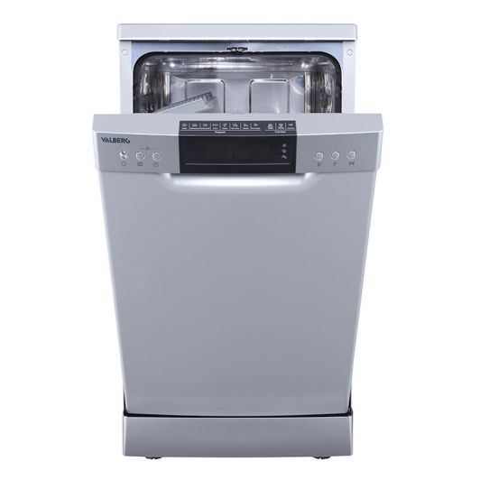 Lavavajillas 10 servicios VALBERG 45cm 44dB Silencioso Gris/Silver Clase C 10S44 C SAD929C
