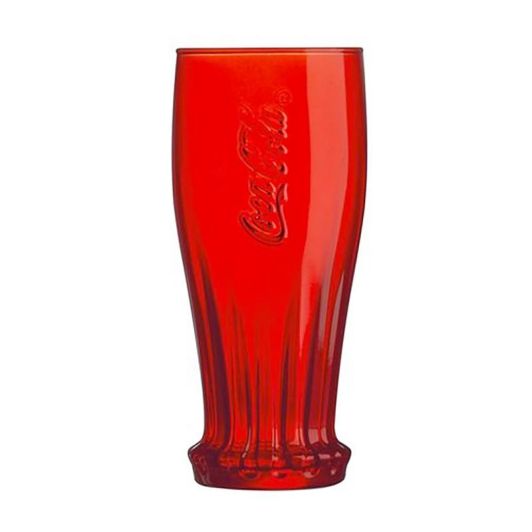 Vaso de cristal COCA COLA 35cl rojo