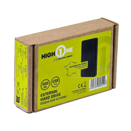 Disco duro HIGH ONE Reacondicionado 500Gb USB C 3.0 