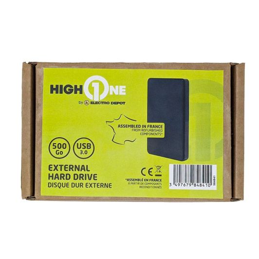 Disco duro HIGH ONE Reacondicionado 500Gb USB C 3.0 