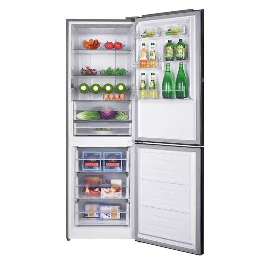 Frigorífico Combi No Frost Clase B VALBERG 323L Pantalla Táctil 185cm Inox