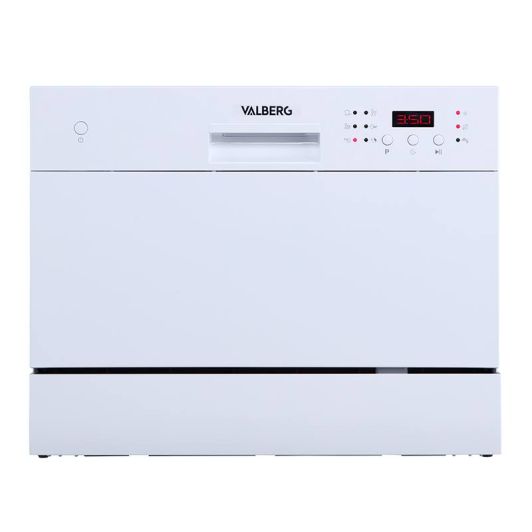Mini Lavavajillas 6 cubiertos VALBERG Clase D 6S47 WAD929C blanco