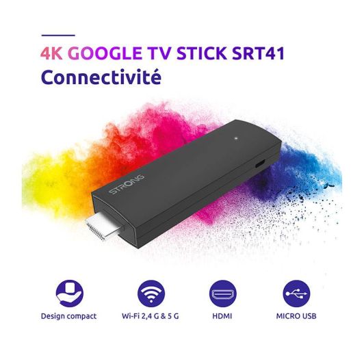 Reproductor multimedia STRONG GOOGLE TV STICK 4K