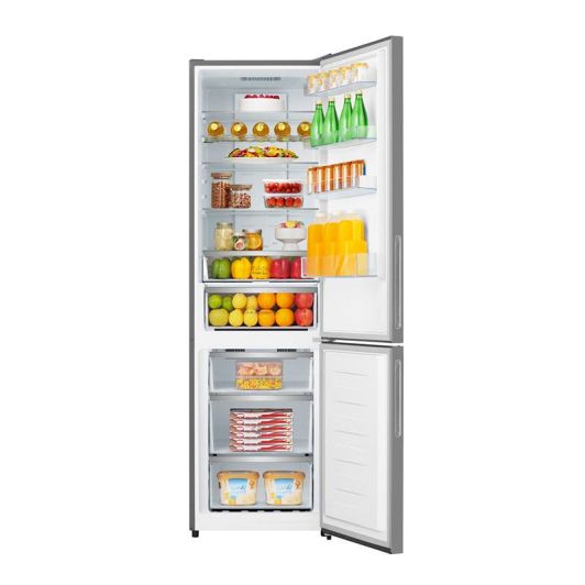 Frigorífico Combi Total No Frost HISENSE 336L 200cm Cristal Blanco Clase D