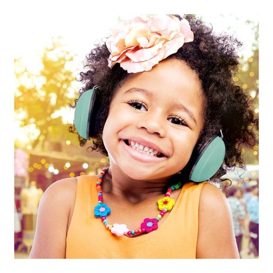 Cascos con cancelación de ruido para niños ALECTO, color verde