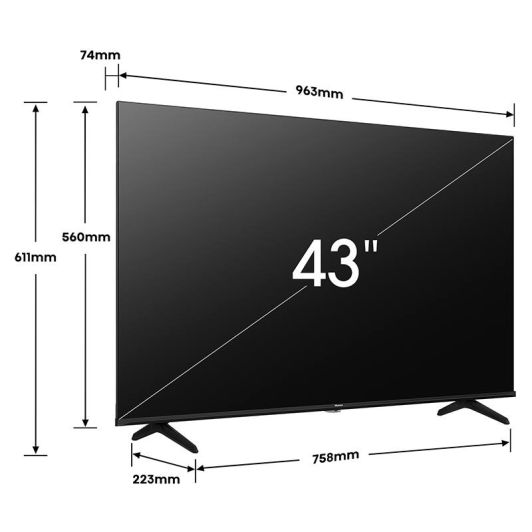 TV QLED HISENSE 43E7NQ