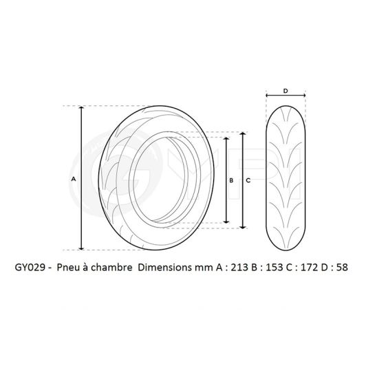 Neumático reforzado GYPI 8.5