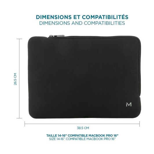 Funda protectora MOBILIS Skin Sleeve para portátiles de 14 a 16 pulgadas