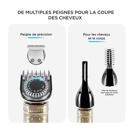 Afeitadora Cortapelo multifunción BECKER 8 en 1 - Davidson