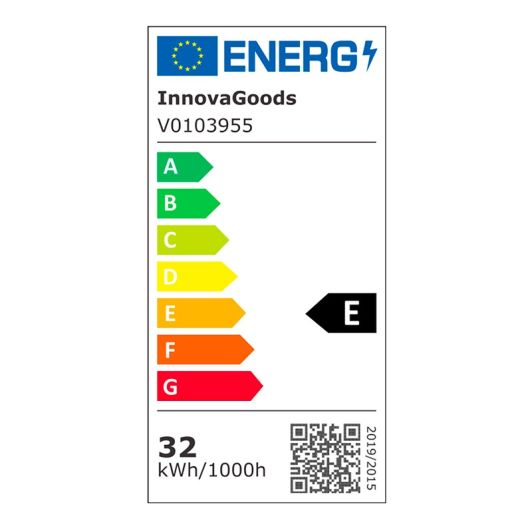 INNOVAGOODS Ventilador de Techo con Luz LED y Aspas Retráctiles Motor DC Silencioso 6 Velocidades Blanco