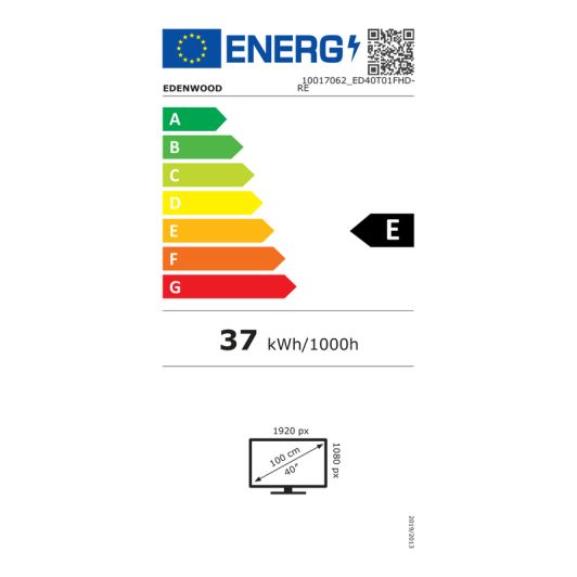 Smart TV 40' FHD, 3 Hdmi, Sistema Vidaa, EDENWOOD ED40T01FHD-RE
