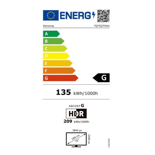Smart TV 75' QLED, UHD 4K, SAMSUNG Q75Q7F
