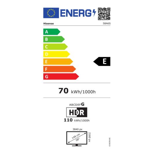 TV HISENSE 58A6S