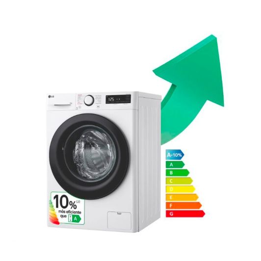 LAVADORA inteligente AI Direct Drive, Vapor, 10kg LG F4WR5010A6W