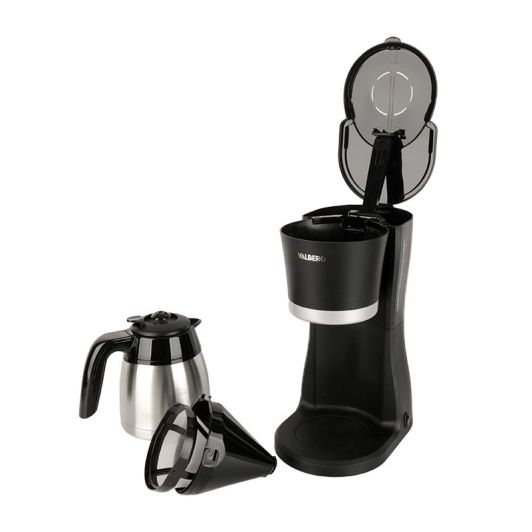 Cafetera de filtro con deposito Isotermo inox 1,25L VALBERG VAL-TH90XB