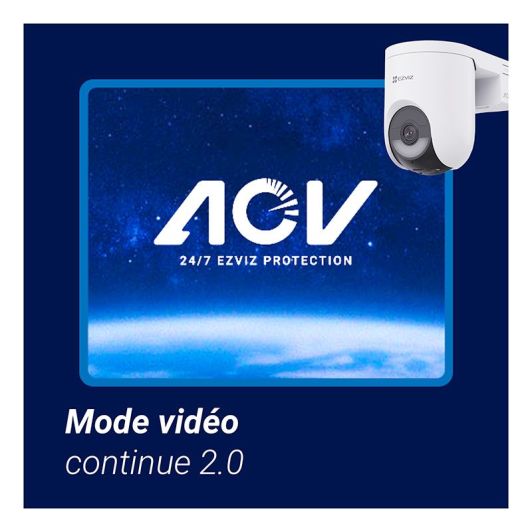 Cámara de seguridad EZVIZ HB8 LITE de 4 MP con resolución 2K+ y alimentación por batería.