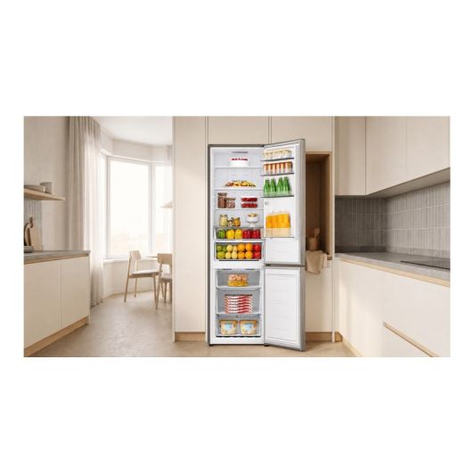 Frigorófico Combi No Frost VALBERG 336L 201 cm Alto Clase A (35dB) Silver