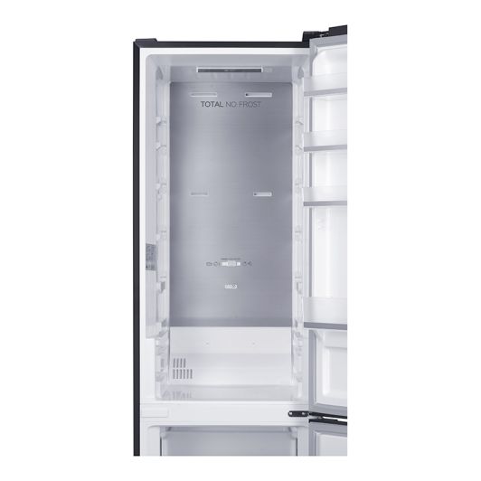 FRIGORÍFICO COMBI NO-FROST 377L, clase C, inox, 2 metros  de alto, CNF 377 C S742C VALBERG