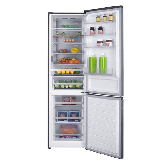 FRIGORÍFICO COMBI NO-FROST 377L, clase C, inox, 2 metros  de alto, CNF 377 C S742C VALBERG