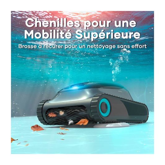 Robot de Piscina AIPER SCUBA S1 2025 Black 150m2 Sin Cables limpia Fondo, Paredes, Línea de agua Autonomía 180min 