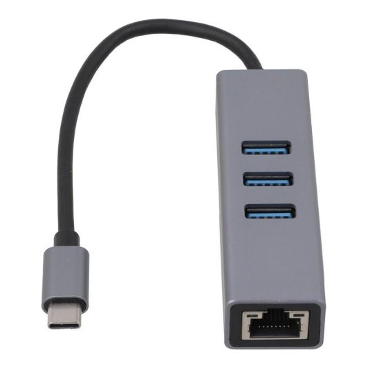 Adaptador EDENWOOD USB-C => RJ45 + 3 puertos USB