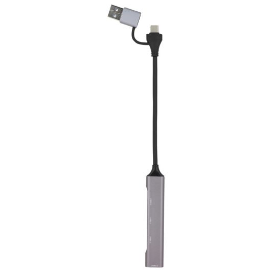 HUB EDENWOOD USB-C (+adapt) -> 4 puertos
