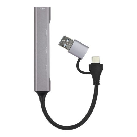 HUB EDENWOOD USB-C (+adapt) -> 4 puertos
